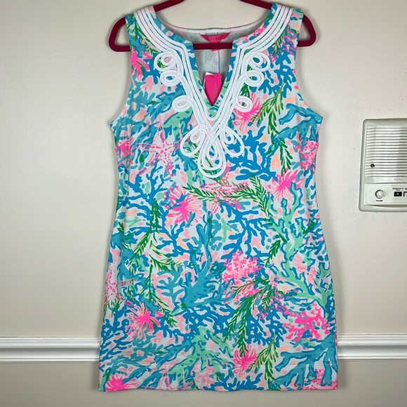 Lilly Pulitzer Dresses & Skirts - NWT Lilly Pulitzer Harper Shift Dress in Multi, Coral Bay Print, Size Large